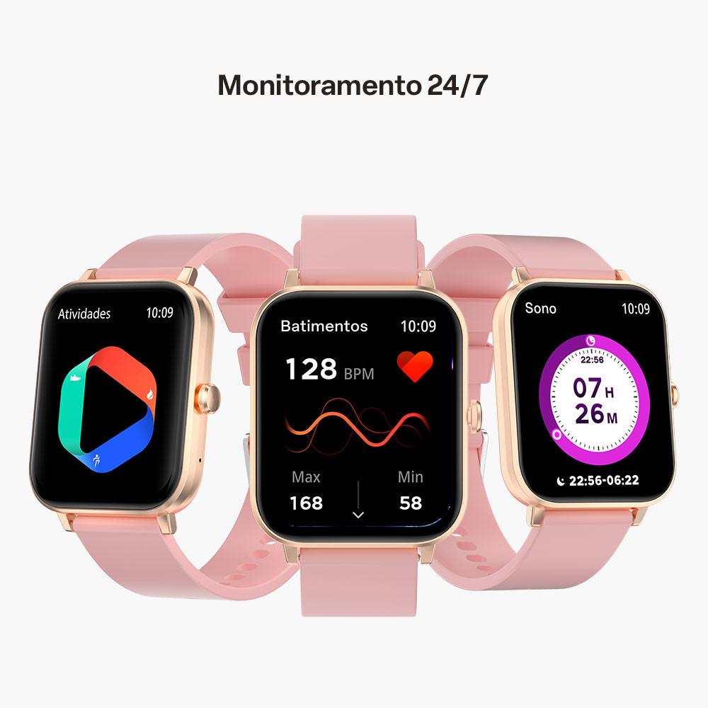 Smartwatch Multi L2 Tela 1.83 Proteção IP67 Rosé - WR203 - 4