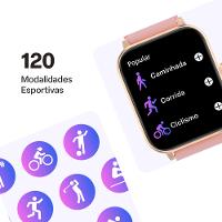 Smartwatch Multi L2 Tela 1.83 Proteção IP67 Rosé - WR203 - 7
