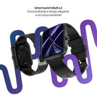 Smartwatch Multi L2 Tela 1.83 Proteção IP67 Preto - WR202 - 2