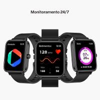 Smartwatch Multi L2 Tela 1.83 Proteção IP67 Preto - WR202