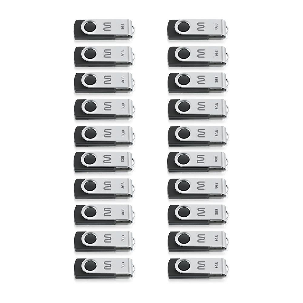 Kit Pen Drive Twist 8GB 20 unidades Preto Multi - PD587K - 2