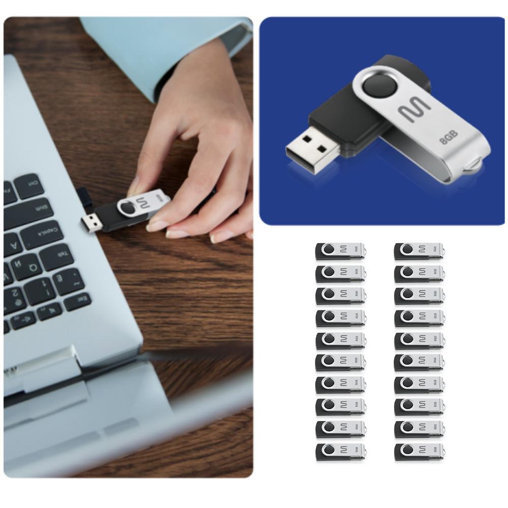 Kit Pen Drive Twist 8GB 20 unidades Preto Multi - PD587K - 4