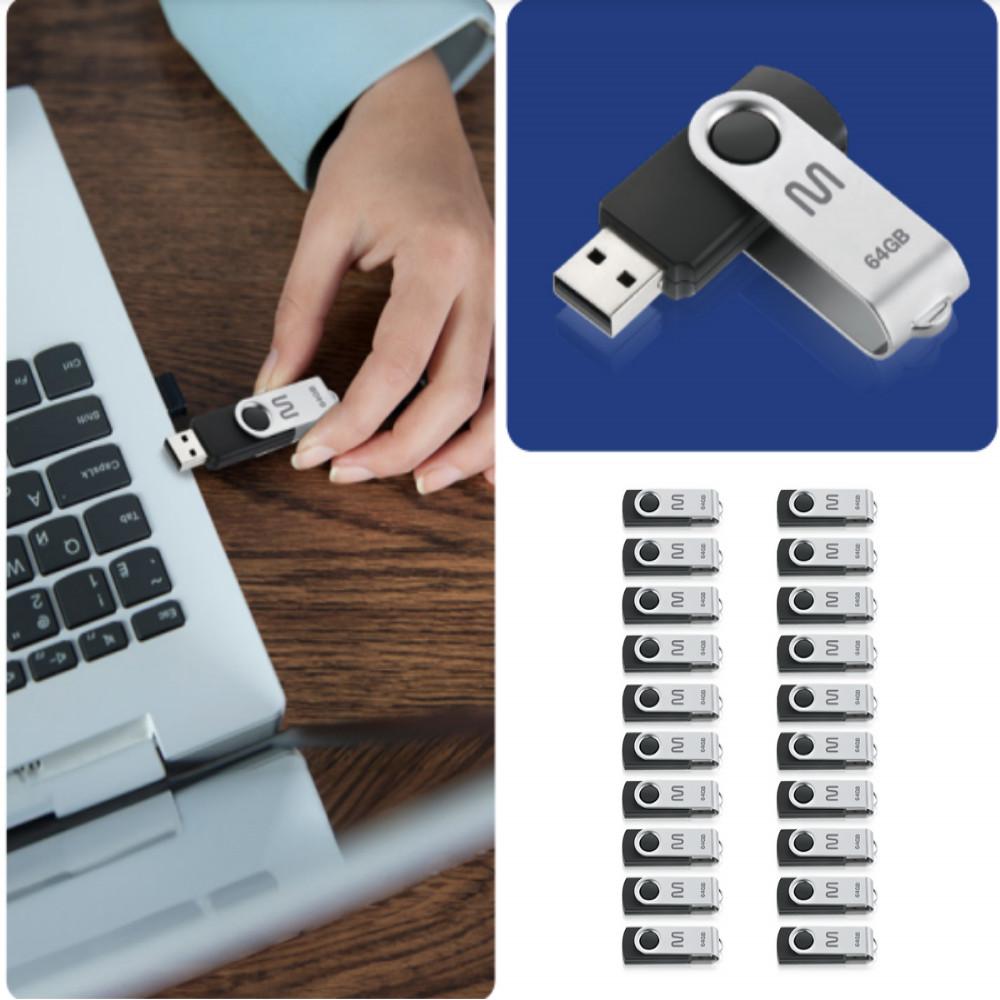 Kit Pen Drive Twist 64GB 20 unidades Preto Multi - PD590K - 4