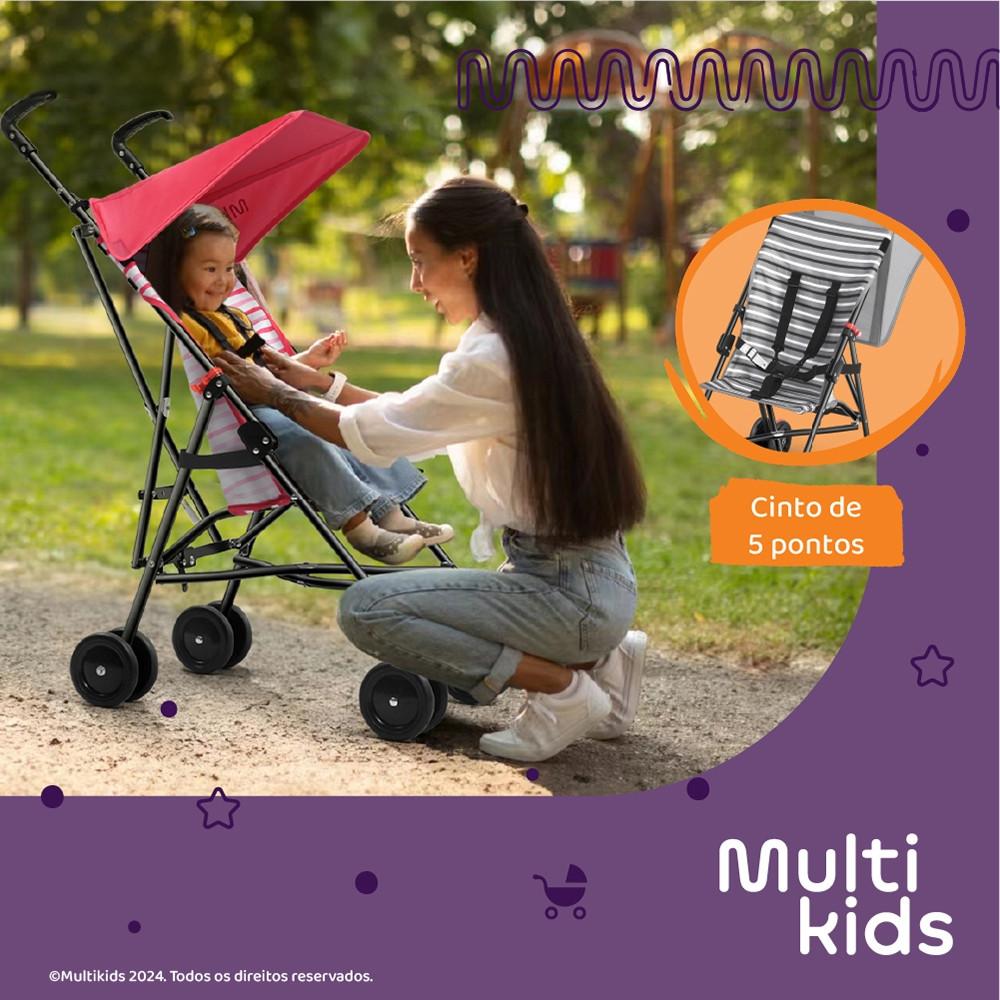 Carrinho Guarda-Chuva 6M-15 Kgs Multikids Navy Rosa - BB493 - 2