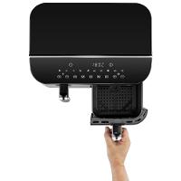 Fritadeira Elétrica sem óleo Air Fryer 8L Preta com 2 Gavetas 2500W 220V Multi - GO220 - 7