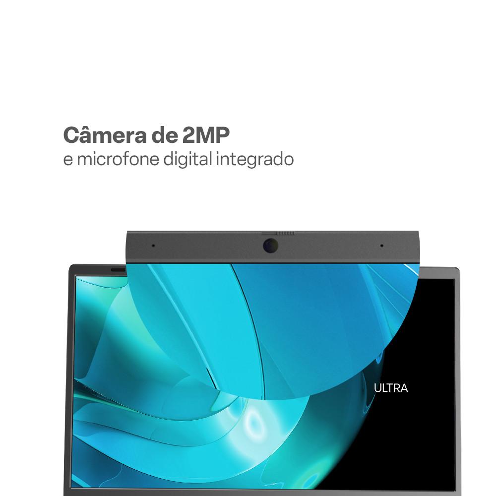 Notebook Ultra, Linux, 15,6 Pol. HD, Intel Celeron, 240GB SSD/ 8GB RAM, Cinza Escovado - UB262 - 5
