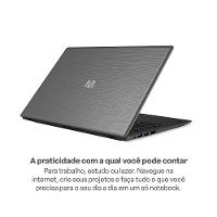 Notebook Ultra, Linux, 15,6 Pol. HD, Intel Celeron, 240GB SSD/ 8GB RAM, Cinza Escovado - UB262