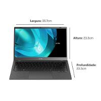 Notebook Ultra, Linux, 15,6 Pol. HD, Intel Celeron, 240GB SSD/ 8GB RAM, Cinza Escovado - UB262 - 9