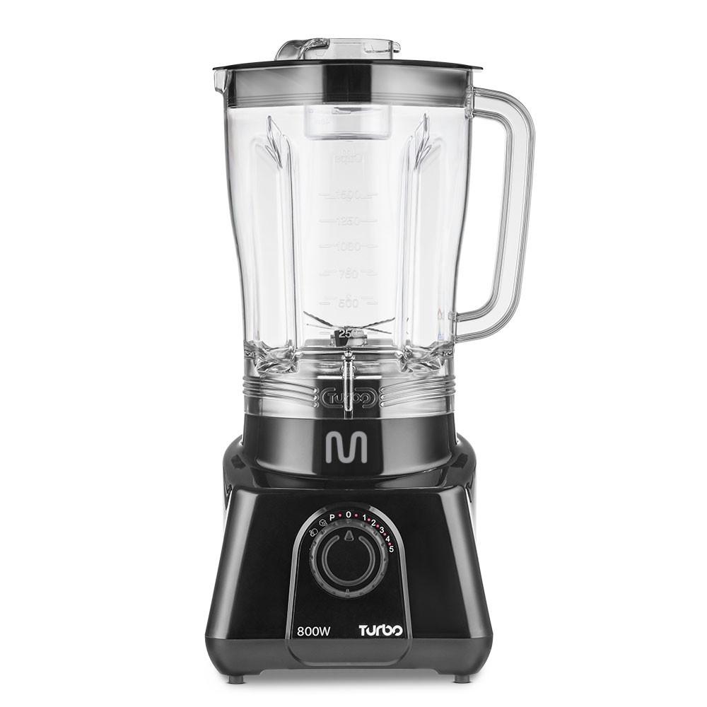 Liquidificador Turbo 2,6L 5 Velocidades 800W 127V Multi Preto- LQ801 - 1