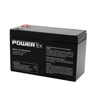 Bateria Powertek 12V 7Ah para Nobreak - EN013