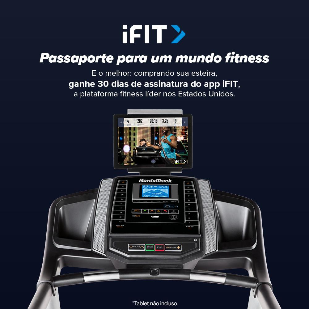 Esteira Ergométrica NordicTrack T6.5 dobrável integração iFIT Bluetooth velocidade ajustável - GY095 - 10