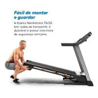 Esteira Ergométrica NordicTrack T6.5 dobrável integração iFIT Bluetooth velocidade ajustável - GY095