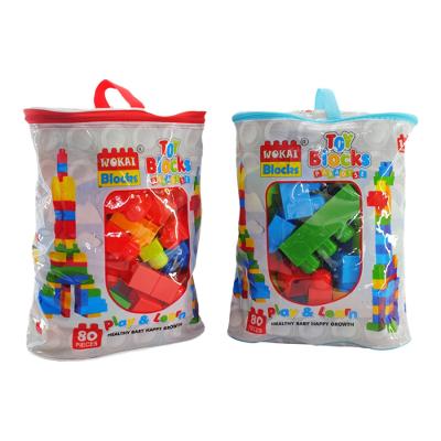 Blocos de Montar Saco com 80 Peças Small Size Multikids - BR2274