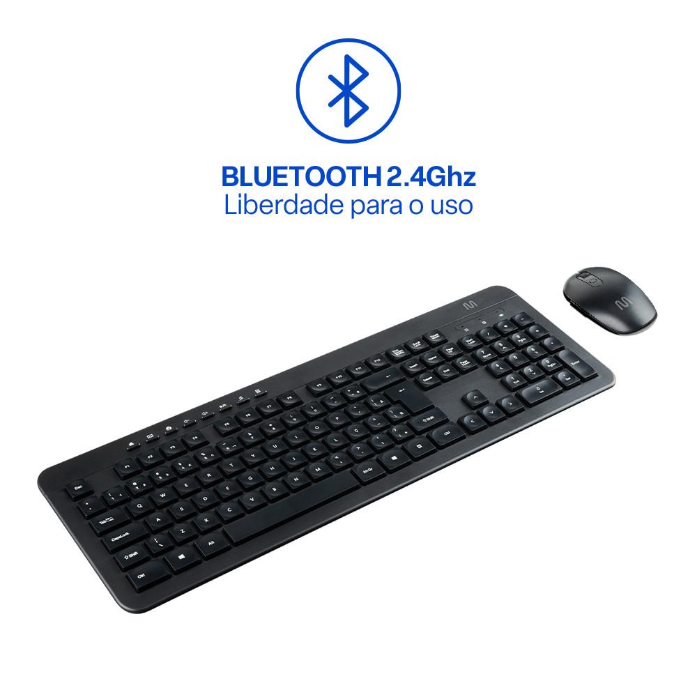 Teclado e Mouse Sem Fio Recarregável 2.4ghz USB Preto Multi (Multilaser) - TC250 - 3