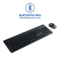 Teclado e Mouse Sem Fio Recarregável 2.4ghz USB Preto Multi (Multilaser) - TC250 - 3