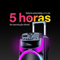 Caixa de Som Pulse Burst 400W RMS 10 BT/FM/AUX/MIC - SP405