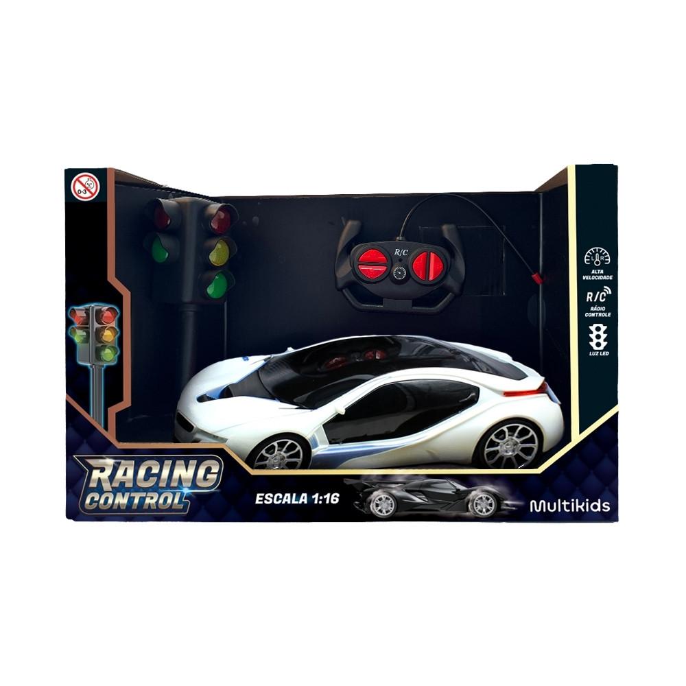 Carro de Corrida de Controle Remoto Com Luz Led Multikids - BR2138 - 2