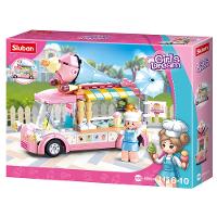 Blocos de Montar Carrinho de Sorvete Cubic 145 Peças Multikids - BR2279 - 1