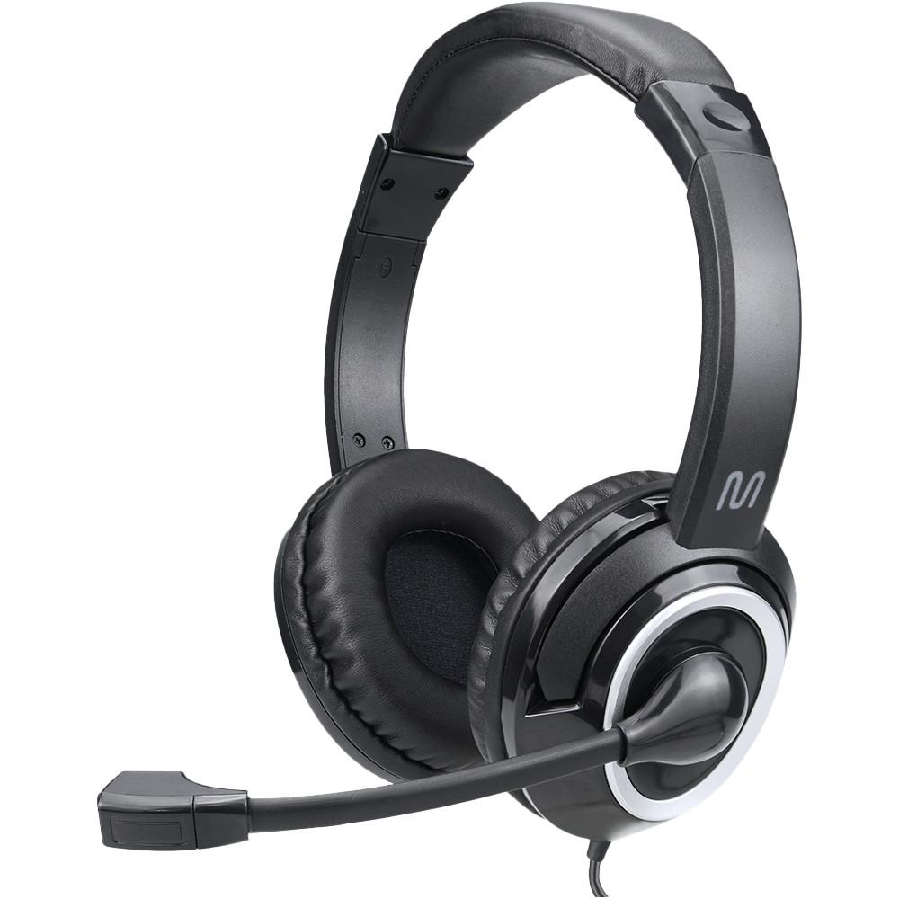 Headset com Fio HF700 Conexão P3 e USB Preto Multi - PH424 - 1