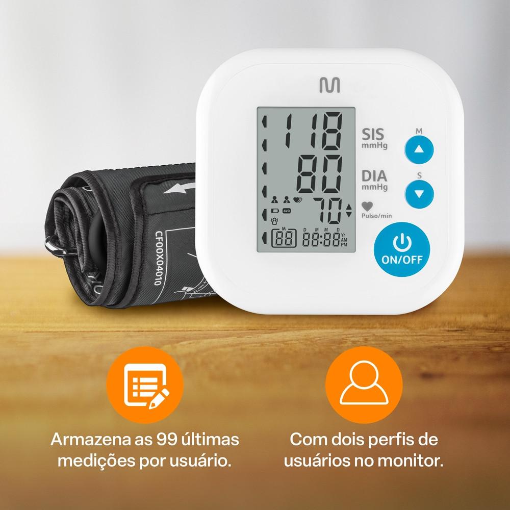 Aparelho Medidor de Pressão Arterial Digital de Braço Multi Saúde - HC473E - 5