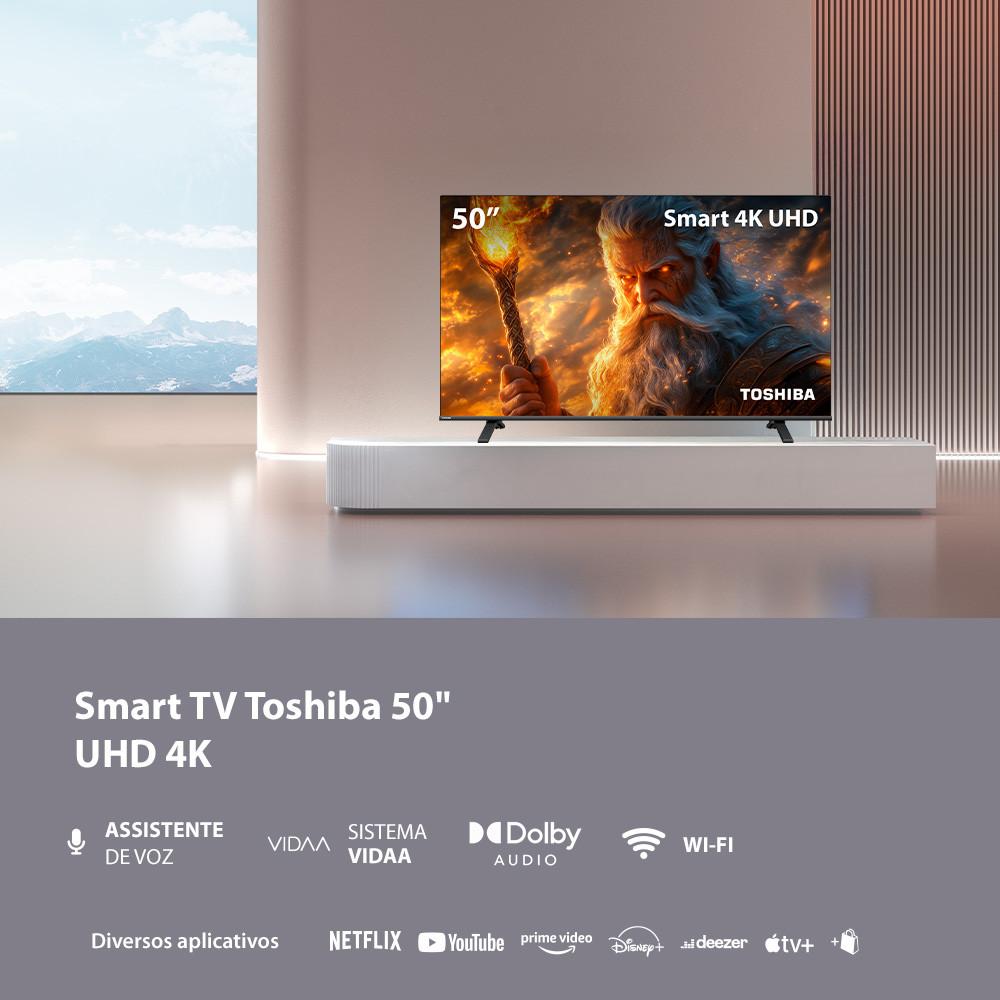 Smart TV DLED 50 4K Toshiba VIDAA 3HDMI 2USB Wi-Fi - 2