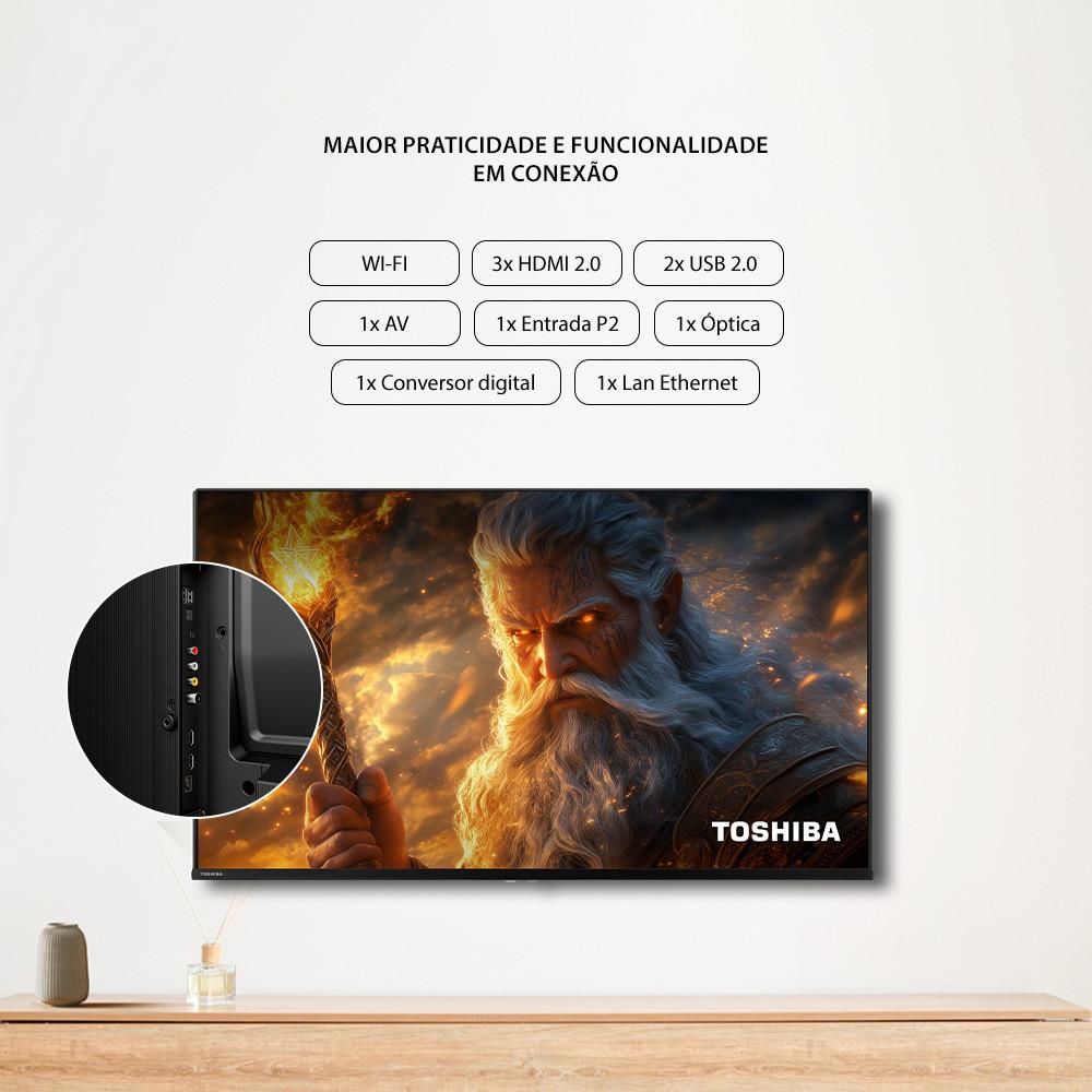 Smart TV DLED 50 4K Toshiba VIDAA 3HDMI 2USB Wi-Fi - 7