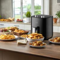 Fritadeira Elétrica sem Óleo Air Fryer 3,5L 1350W 127V Preta Multi - GO229 - 9