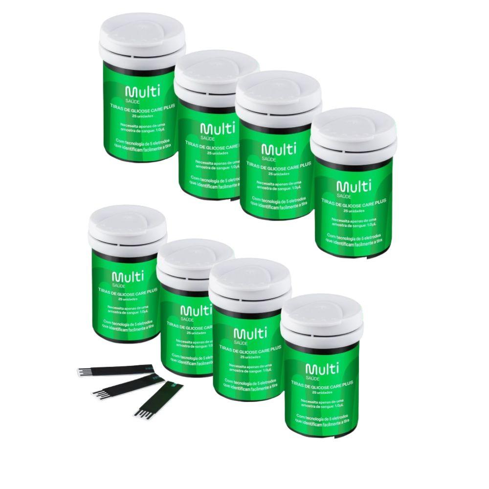 Kit 200 Tiras de Glicemia Care Plus Multi Saúde - HC4891K - 1