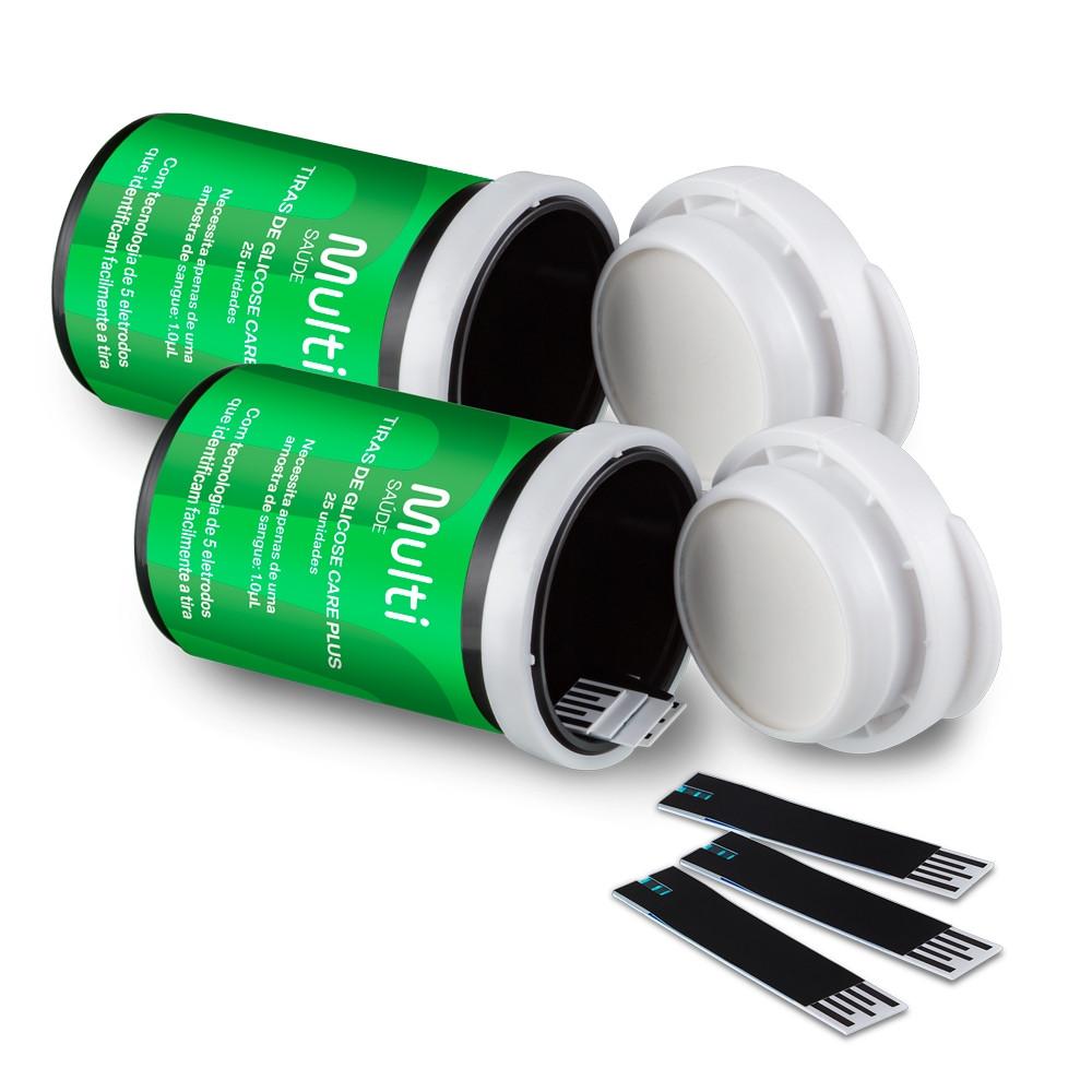 Kit 200 Tiras de Glicemia Care Plus Multi Saúde - HC4891K - 2