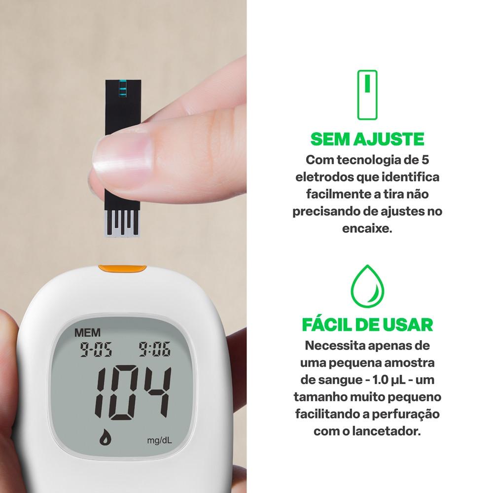 Kit 200 Tiras de Glicemia Care Plus Multi Saúde - HC4891K - 3
