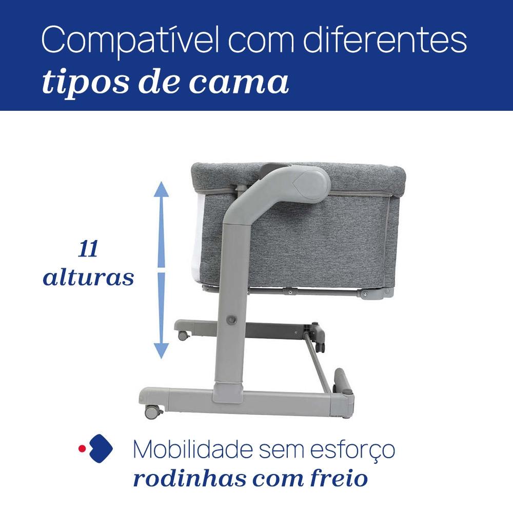 Berço Chicco Next2me Magic Evo de 0-9kg Cinza - 7087041720000 - 5