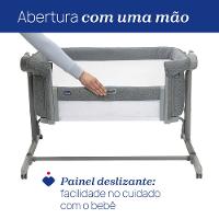 Berço Chicco Next2me Magic Evo de 0-9kg Cinza - 7087041720000 - 2