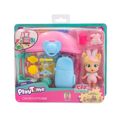 Boneca Cry Babies Playtime Cozinha Da Chloe Multikids - BR2465