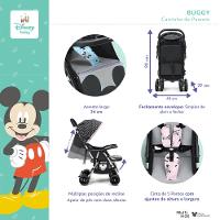 Carrinho de Passeio Para Bebe mickey buggy 0 - 15 kg - BB495 - 8