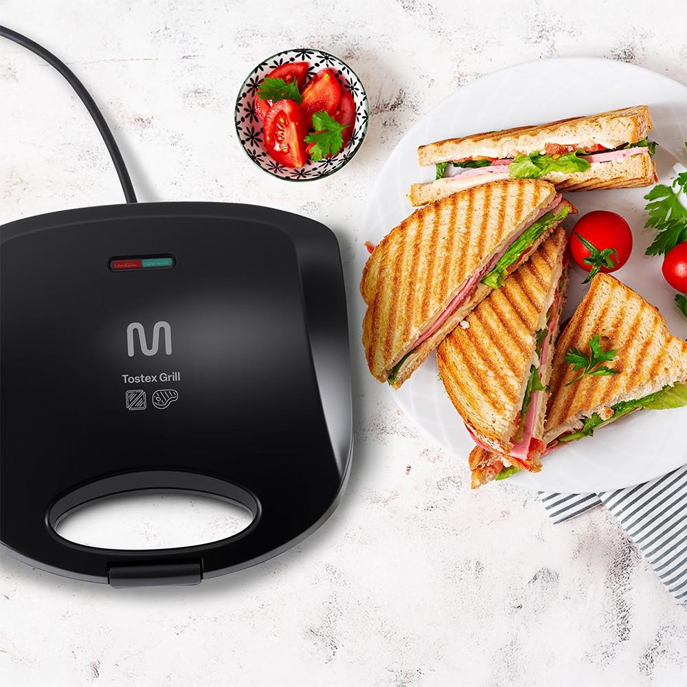 Sanduicheira Tostex Grill Chapa Antiaderente Dupla Ondulada 220v 750w Multi - GO068 - 8