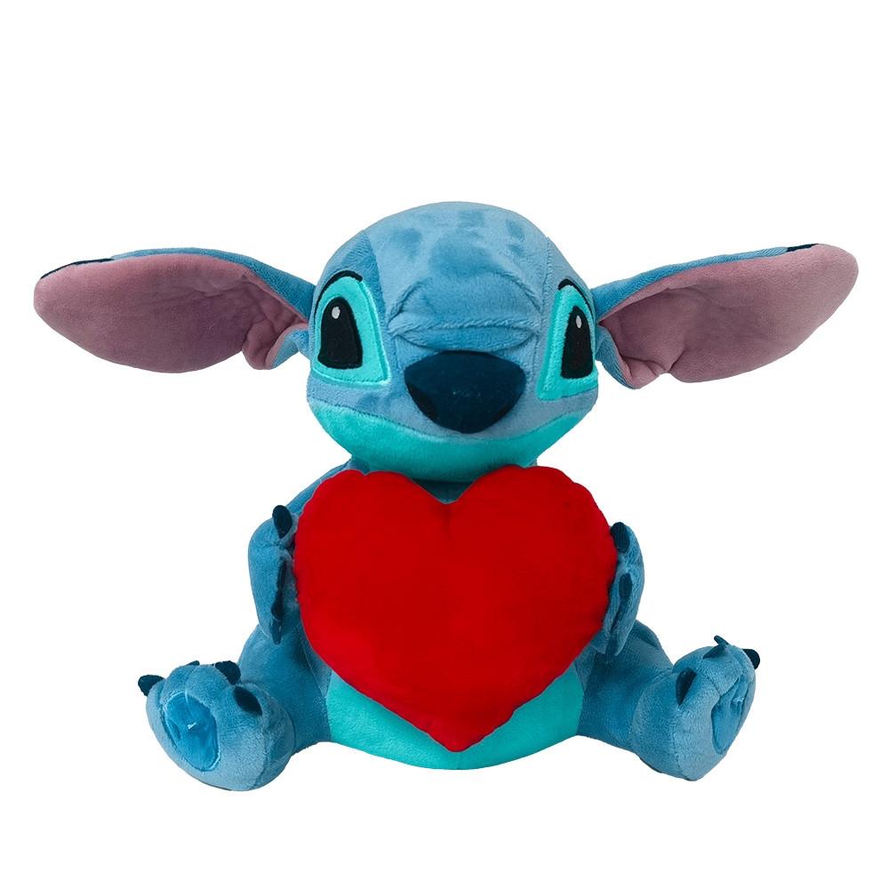 Pelúcia Stitch Coração Com Mecanismo Luz e Som 30Cm Multikids - BR1513 - 1