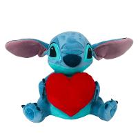 Pelúcia Stitch Coração Com Mecanismo Luz e Som 30Cm Multikids - BR1513 - 1