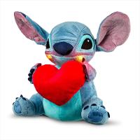 Pelúcia Stitch Coração Com Mecanismo Luz e Som 30Cm Multikids - BR1513 - 3