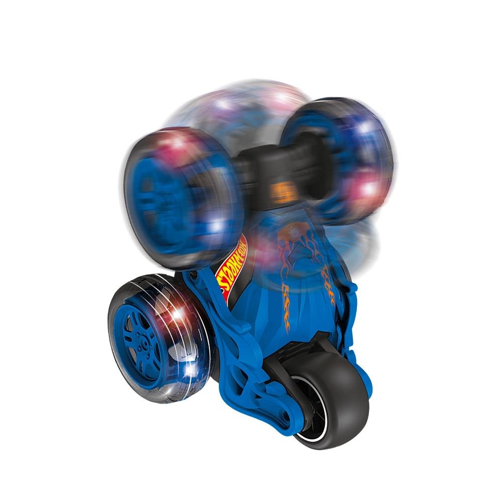 Rc Hot Wheels - Stunt - 4 Canais - Azul - Luz e Som - BR2476 - 4
