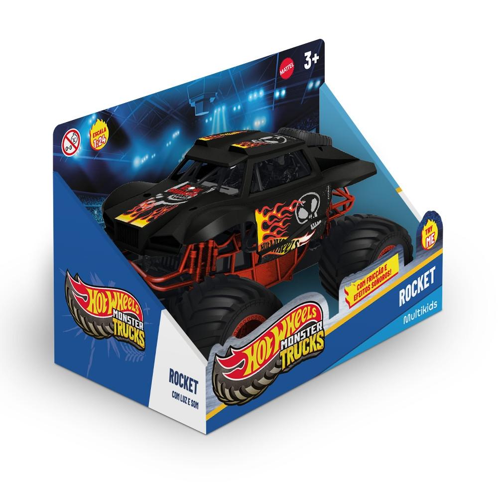 Caminhão Monstro Hot Wheels Com Luz e Som Multikids - BR2529 - 1