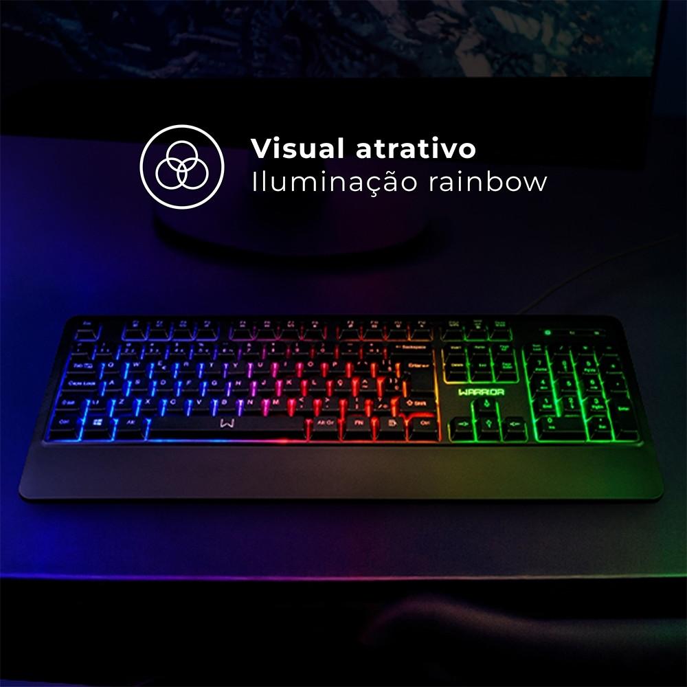 Teclado Legacy Membrana Com Fio Preto Warrior - TC315 - 2