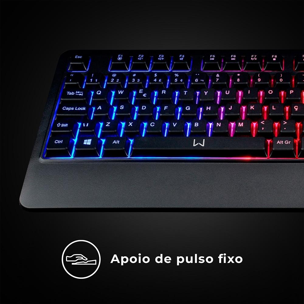 Teclado Legacy Membrana Com Fio Preto Warrior - TC315 - 3