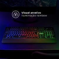 Teclado Legacy Membrana Com Fio Preto Warrior - TC315 - 2