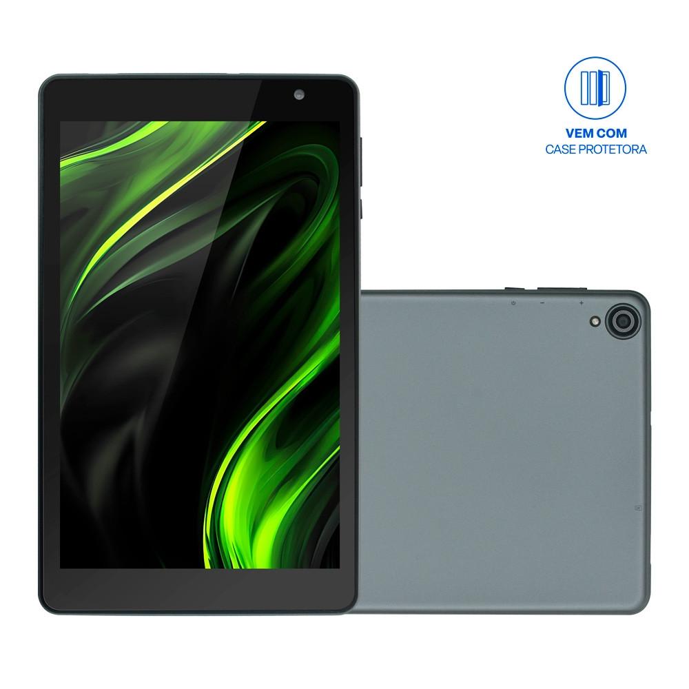 Tablet Mirage 8 Pol. IPS HD, 6GB RAM, 64GB, Octa-Core, Wi-Fi, USB-C, Controle Parental e Case Protetora - MI101 - 2