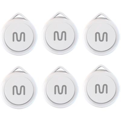 Kit 6 Rastreadores Bluetooth Multi MTag Branco - TAG01K4