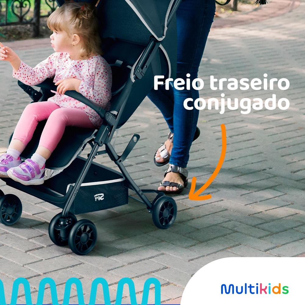 Carrinho Compacto Spy 0-15 kgs Cinza Multikids Baby - BB425 - 3