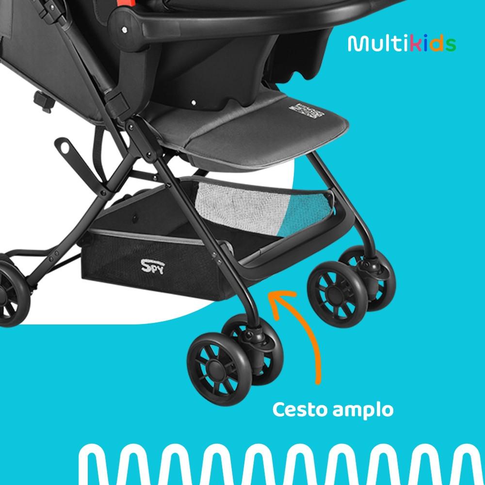 Carrinho Compacto Spy 0-15 kgs Cinza Multikids Baby - BB425 - 9