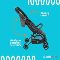 Carrinho Compacto Spy 0-15 kgs Cinza Multikids Baby - BB425 - 6