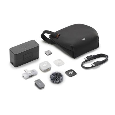 Microfone DJI Mic Mini 2 (1 TX Microfone + 1 RX Receptor para smartphones + 1 Case de carregamento) BR - DJI144