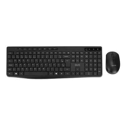 Kit Teclado e Mouse Sem Fio com Cliques Silenciosos e Teclas Multimídia Preto Multi - TC691